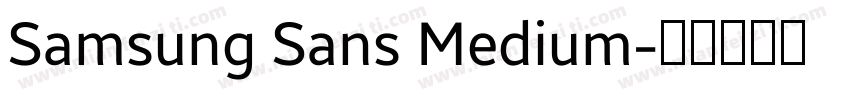 Samsung Sans Medium字体转换
